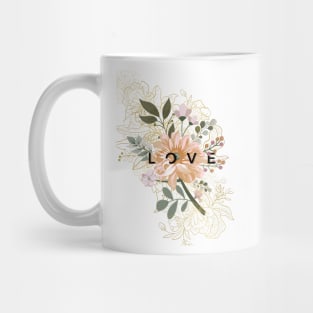 Floral with Golden Motives Mug